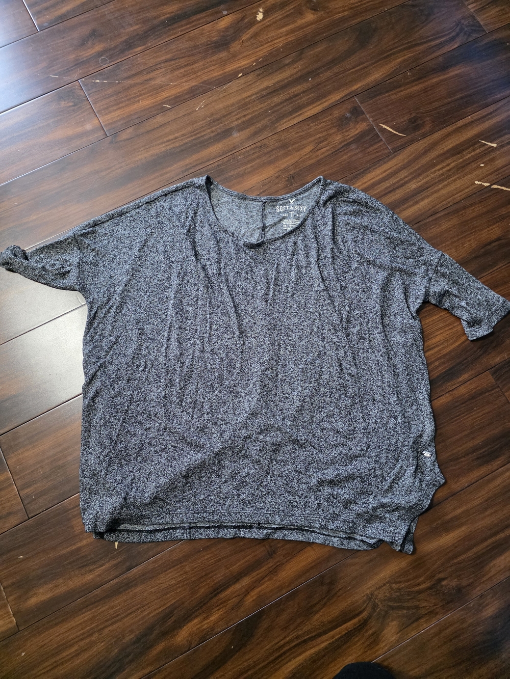 Heathered Charcoal Short Sleeve Relaxed Tee